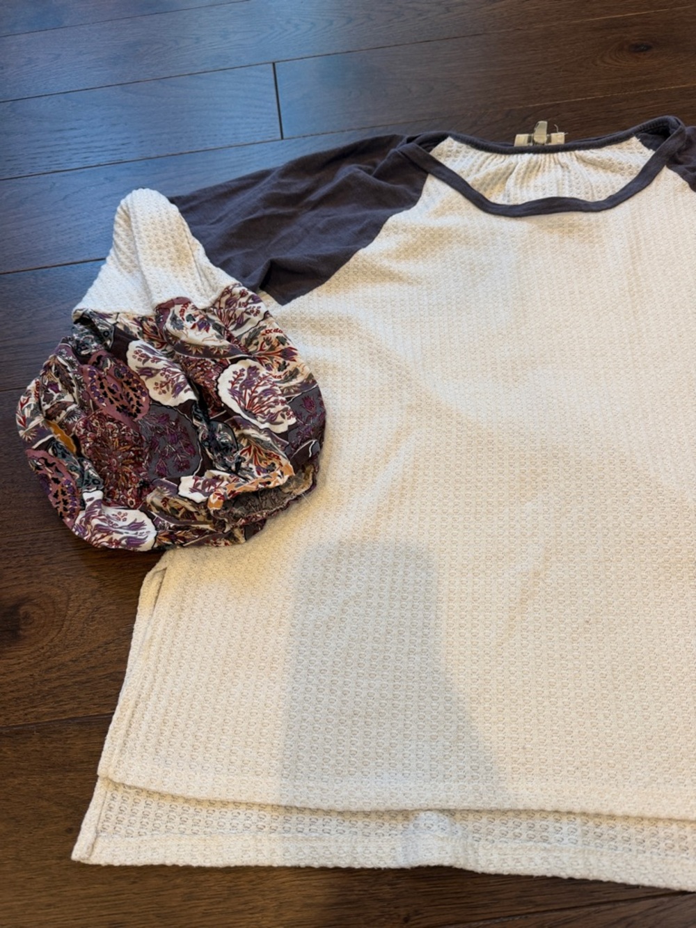 Umgee Waffle Knit Top Sleeves - Small - C33-012 - Picture 3 of 7